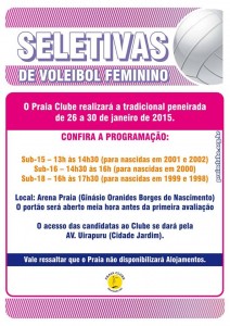 praia clube seletiva